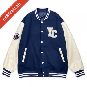 【限量現貨,售完預購】NYCU美式經典棒球外套_靜謐藍