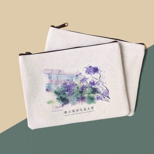 NYCU校園插畫帆布收納袋_藍花楹 NYCU校園插畫帆布收納袋_藍花楹