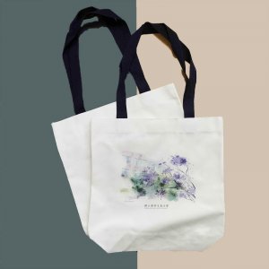 NYCU校園插畫棉布手提袋_藍花楹