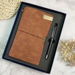 陽明交大旅行手札書寫禮盒_皮革組