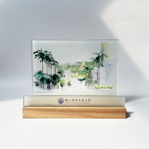 【團購商品，10個起做】陽明交大校景平板座禮盒_陽明校園