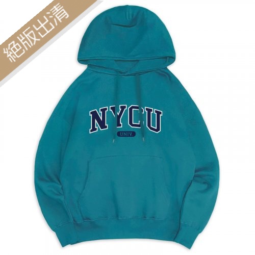 【現貨販售，售完為止】NYCU午厚時光落肩帽T_經典款_土耳其藍