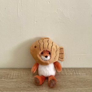 變裝組合：NYCU毛茸茸小狐狸掛飾鑰匙圈_鯛魚燒