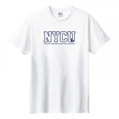 NYCU經典款字框狐狸棉短T_白
