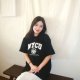 NYCU美式學院風純棉短T_黑