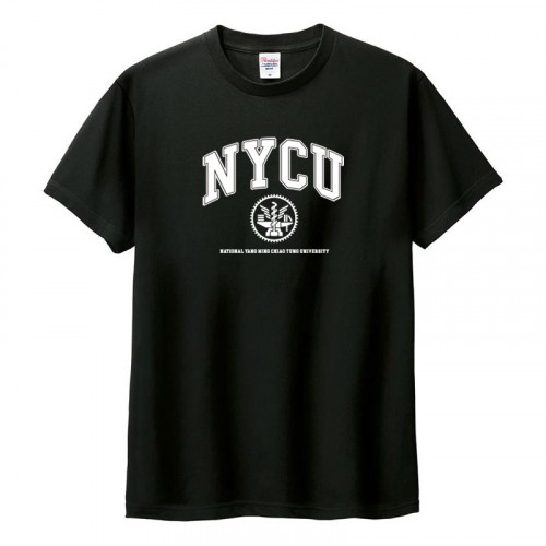 NYCU美式學院風純棉短T_黑 NYCU美式學院風純棉短T_黑