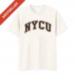 【夏季現貨，下單即出】NYCU經典字框純棉短T_杏樹白