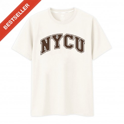 【現貨販售，下單即出】NYCU經典字框純棉短T_杏樹白
