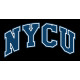 【最後十件L.XL，售完為止】NYCU經典字框落肩款短T_黑