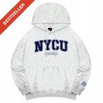 【限量現貨，售完預購】NYCU立體毛巾繡落肩帽T_麻花白