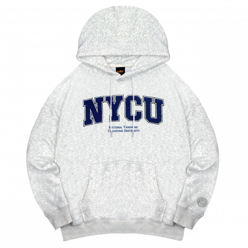 【現貨販售中】NYCU立體毛巾繡落肩帽T_麻花白