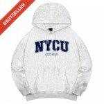 【限量現貨，售完預購】NYCU立體毛巾繡落肩帽T_麻花白