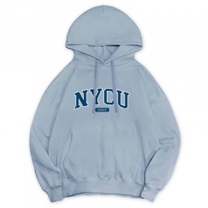 【最後現貨，售完為止】NYCU冬日輕甜系落肩帽T_經典款_冰霜藍