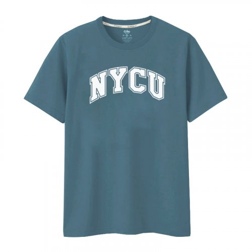 【限量現貨，售完不補】NYCU經典字框純棉短T_普魯士藍