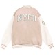 【最後現貨,售完為止】NYCU美式經典棒球外套_奶杏色 【最後現貨,售完為止】NYCU美式經典棒球外套_奶杏色