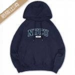 【最後現貨，售完為止】NYCU經典款撞色落肩帽T_深藍