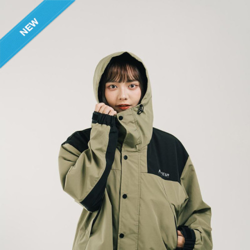 【最後十件，售完不補】NYCU防潑水拼接OUTDOOR外套_軍綠
