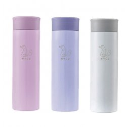 【絕版出清，售完10個起做】NYCU小狐狸療癒系304輕巧保溫瓶300mL_粉藍