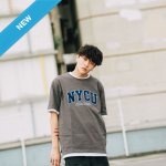 【2025新品限量上市】NYCU立體電繡寬版短T_鐵灰