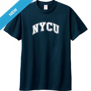 【夏季現貨，下單即出】NYCU經典字框純棉短T_深藍