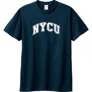 【夏季現貨，下單即出】NYCU經典字框純棉短T_深藍