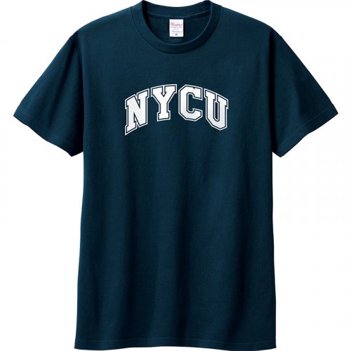 【夏季現貨，下單即出】NYCU經典字框純棉短T_深藍