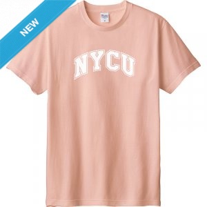 【夏季現貨，下單即出】NYCU經典字框純棉短T_霧灰粉