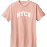 【夏季現貨，下單即出】NYCU經典字框純棉短T_霧灰粉