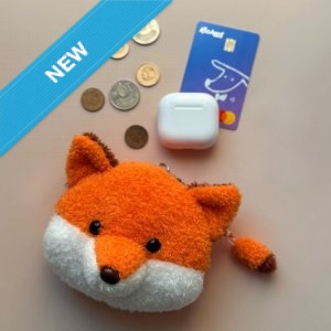 【通勤住宿必備，下單即出】NYCU毛茸茸狐狸伸縮票卡夾