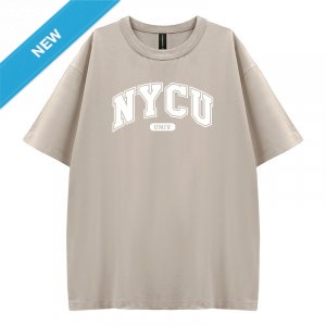 【夏季新品，5/23陸續出貨】NYCU好涼的寬版短T_花生冰(卡其)