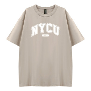 【少量現貨，售完為止】NYCU好涼的寬版短T_花生冰(卡其)