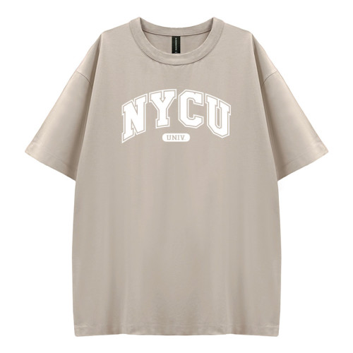 【少量現貨，售完為止】NYCU好涼的寬版短T_花生冰(卡其)