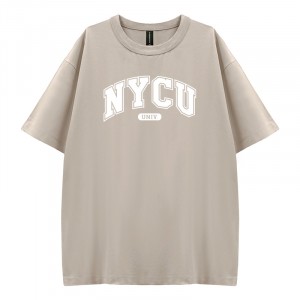 【少量現貨，售完為止】NYCU好涼的寬版短T_花生冰(卡其)