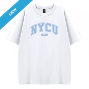 【夏季新品，5/23陸續出貨】NYCU好涼的寬版短T_雪花冰(白)
