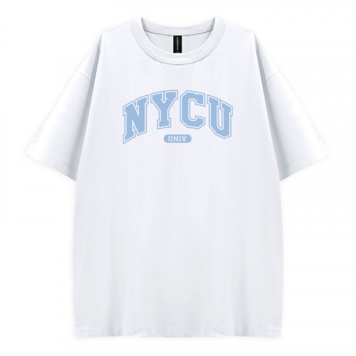 【夏季新品，現貨販售】NYCU好涼的寬版短T_雪花冰(白)