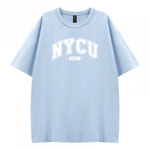【夏季新品，現貨販售】NYCU好涼的寬版短T_蘇打冰(藍)