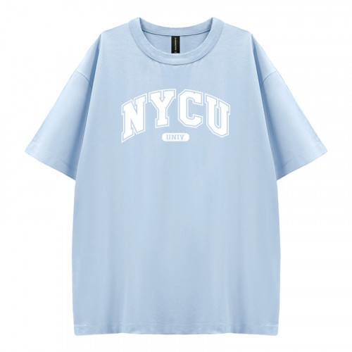 【夏季新品，現貨販售】NYCU好涼的寬版短T_蘇打冰(藍)