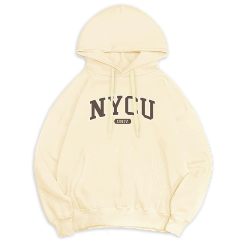 NYCU冬日輕甜系落肩帽T_經典款_奶霜白