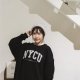 【限量現貨，售完預購】NYCU立體電繡落肩大學T_經典黑
