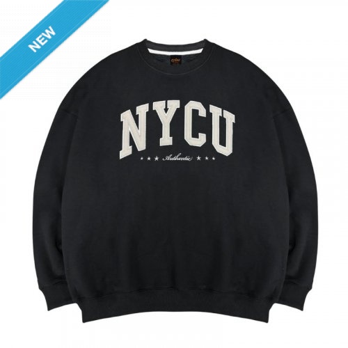 【限量現貨,售完預購】NYCU立體電繡落肩大學T_經典黑 【限量現貨,售完預購】NYCU立體電繡落肩大學T_經典黑