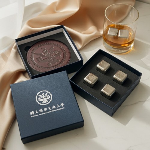 NYCU不鏽鋼冰塊禮盒-附杯墊 NYCU不鏽鋼冰塊禮盒-附杯墊