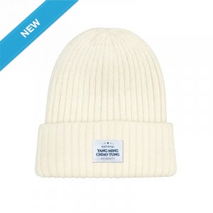 【2025新品上市】NYCU經典織標QQ毛帽_米白