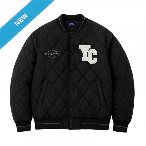 【早鳥現貨，下單即出】NYCU菱格衍縫鋪棉外套_經典黑