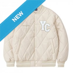 【早鳥現貨，下單即出】NYCU菱格衍縫鋪棉外套_奶油杏