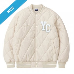 【早鳥現貨,下單即出】NYCU菱格衍縫鋪棉外套_奶油杏