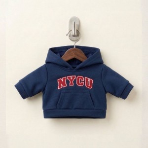 【玩偶配件包】NYCU電繡帽T_深藍(不含玩偶)