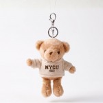 【我們這一家】NYCU小熊掛飾鑰匙圈_MOM帽T_奶油白