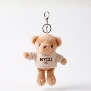【我們這一家】NYCU小熊掛飾鑰匙圈_MOM帽T_奶油白