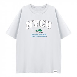 【預購至6/21，7/27陸續出貨】NYCU遇見JOGUMAN寬版純棉短T_經典白