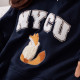 【2026新品上市】NYCU立體毛巾繡落肩帽T_經典藍